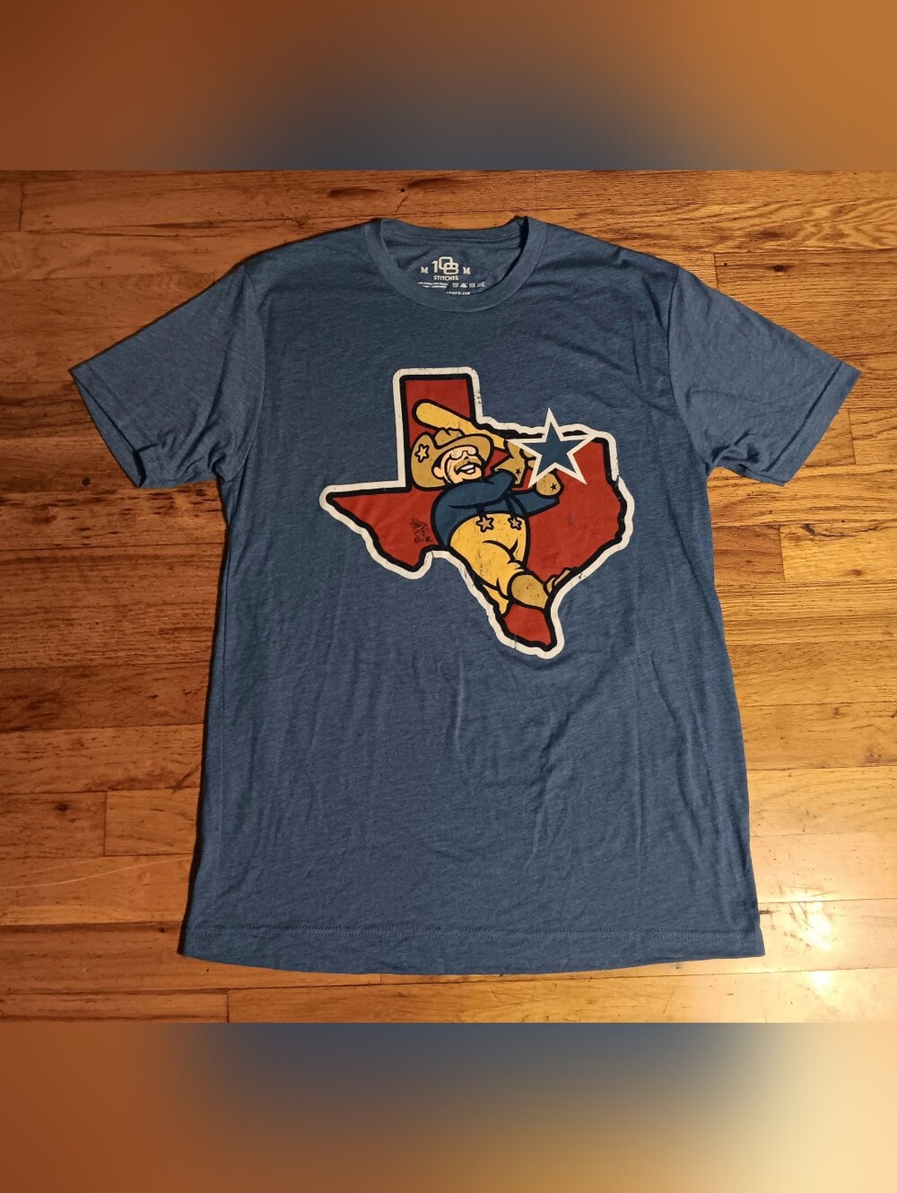 Frisco Roughriders t-shirt NEW Teddy Roosevelt logo Texas Rangers baseball